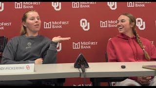 Oklahoma Softball: Kasidi Pickering, Abby Dayton pre-South Carolina interview