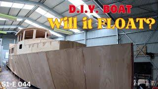 Boat Building D.I.Y Boat. Will it FLOAT? Building Dragonfly E 44