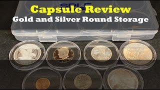 Silver and Gold Coins and Rounds Storage Capsules Review! Adjustable size!