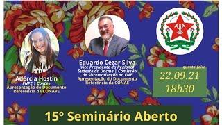 15o Seminário Aberto: Setembro, Primavera, Freire e Conferência Estadual de Educação em Minas Gerais