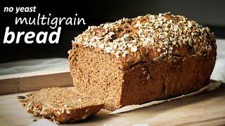 No Maida, No Yeast Multigrain Bread | Whole Wheat Bread Without Yeast | No Yeast आटा ब्रेड