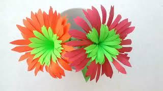 Paper flowers| How to make beautiful paper flowers easily| DIY| #papercraft #paperflower  #flowers