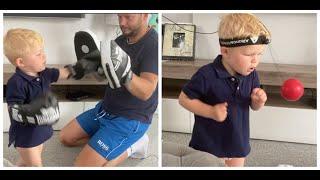 WATCH INCREDIBLE 1-YEAR OLD BABY (BERTIE CHEYNE) SHOWS EXCEPTIONAL BOXING SKILLS (TRAINING VIDEO)