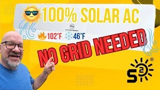 100% Solar Air Conditioning? EG4 12K Hybrid Mini-Split Real World Test (No Grid!)