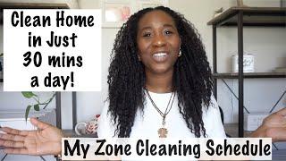 CLEAN WITH ME - ZONE CLEANING - CLEANING SCHEDULE