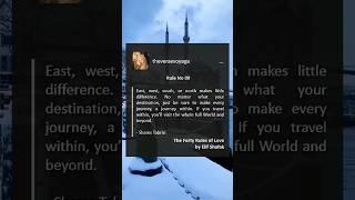 ~ Shams Tabrizi || The Universe Inside You  Inner Travels || Rule 09 of 40 Rules of Love #shorts