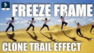 Create A FREEZE FRAME CLONE TRAIL Effect in Filmora 12