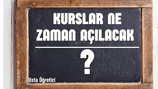 Kurslar ne zaman açılacak? Geciken maaşlar konusunda değerlendirme