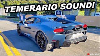 FIRST Lamborghini Temerario Revving, Driving & Engine Cold Start Sound!