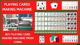 Playing Card Making Machine| Get Playing Card Making Machine from China (WhatsApp: 008615867974765)