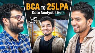 BCA (Distance) to 25LPA | Customer support to Data Analyst at Uber