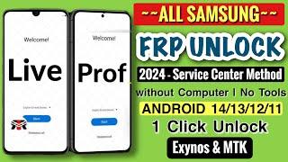 Samsung FRP Bypass:Unlock All Android 14/13/12/11 BY New Tool ONE Click Remove Latest Security Patch