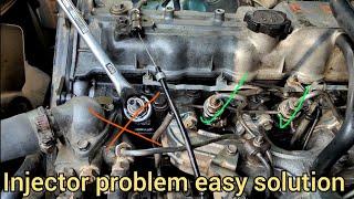 Toyota hilux 2L engine injector problem solutions - Toyota 2L engine injector problem easy solution