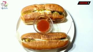 घर पर बनाए हाट डॉग स्वादिस्ट और आसान नाश्ता Veg hot dog recipe in hindi instant nashta