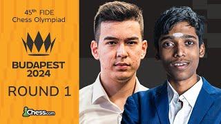 FIDE Chess Olympiad: So, Leko, Pragg, Nodirbek, Vaishali & More Feature | Rd 1