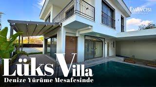 Kuşadası'nda Denize Yürüme Mesafesinde Saunalı, Asansörlü Lüks Villa I Kuşadası Satılık Villa #300