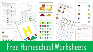 MegaWorkbook - Free Worksheets For Preschool And Kindergarten - How To Print And Download Worksheets