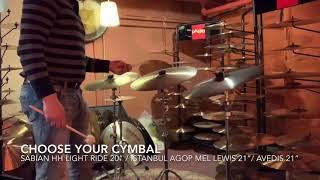 Sabian HH 20” light ride/ Istanbul Agop 21” Mel Lewis/Avedis 21” by allcymbals and 247drums