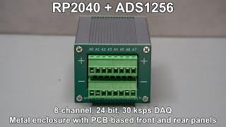 RP2040 + ADS1256 DAQ board - PCB-based enclosure