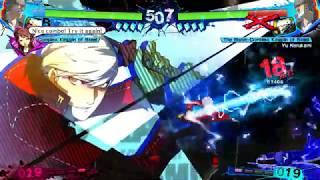 (P4U2.0) - Shadow Narukami basic Shadow Frenzy combos