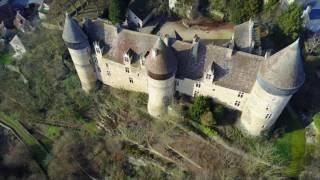 Prise de vues aériennes du Château de Culan