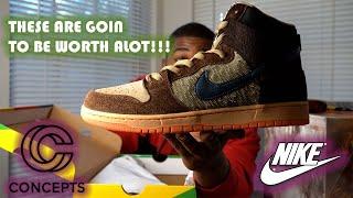 THE DETAIL ON THESE IS CRAZY!! CONCEPTS X NIKE TURDUNKEN EARLY LOOK!!!