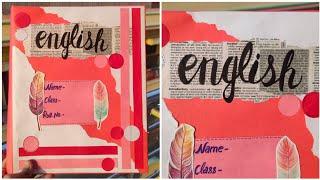 *Requested* English project file decoration idea | Simple English project file notebook decoration