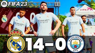 FIFA 23 VOLTA - MESSI, RONALDO, MBAPPE, NEYMAR, ALL STARS PLAYS | REAL MADRID 14-0 MAN CITY