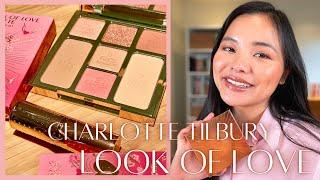 CHARLOTTE TILBURY LOOK OF LOVE | Instant Look in a Palette (Glowing Beauty) + Nude Romance Lipstick