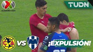 ¡NOCHE DE PESADILLA! Andrada es EXPULSADO por mano | América 2-1 Rayados | CL2023 Liga Mx J14 | TUDN