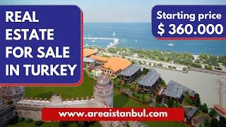 REAL ESTATE FOR SALE IN ISTANBUL TURKEY , WITH SEA VIEW , NEAR MARINA , FEEL THE HISTORICAL CITY