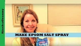 Make Epsom Salt Spray Magnesium Spray For Sore Muscles- DIY Healthy Spray