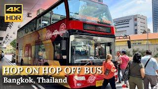 [BANGKOK] Hop on Hop off Bangkok Bus Tour "Just Only 2 Hours All Around Bangkok"|Thailand [4K HDR]