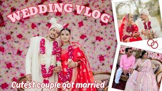 WEDDING VLOG || BHAI KI SHAADI || BARAAT DANCE || Beautiful wedding || Couple goals | cute couple