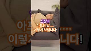 신장이 아프단 말   이렇게 보냅니다!
