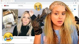 Following a professional hairdresser "ELLE BANGS" HAIR DYE TUTORIAL        JackieEFFEX