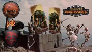 SAVAGE ORK HORDES! Vampire Counts vs Greenskins -  Total War Warhammer 3
