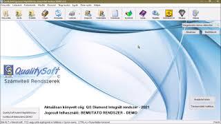 QualitySoft Egyszeres program bemutató - Könyvelés