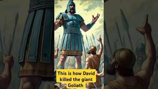 This is how David killed the giant Goliath #biblestudy #biblestorytelling #premiumbible