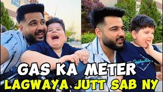 Gas ka meter lagwaya jutt sab ny aj | Zeeshan Jutt | Vlog