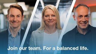 Join our team. For a balanced life.