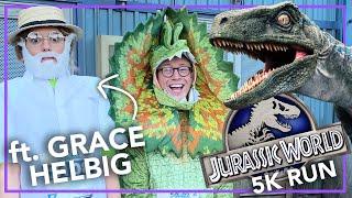 Two Idiots Run the Jurassic World 5k In Costume (ft. Grace Helbig)