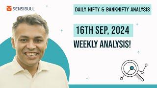 NIFTY and BANKNIFTY Analysis for tomorrow 16 September