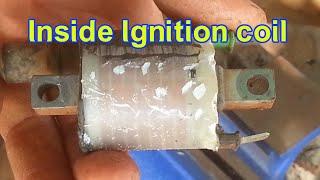 Inside Ignition coil motorcycle