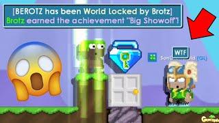 PRANK NOOB 100 DIAMOND LOCKS (BLUE GEM LOCK) !!? | Growtopia Prank