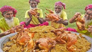 Full Fried Chicken Biriyani - Tehari Style Whole Chicken Biriyani Cooking for Old Age Special People