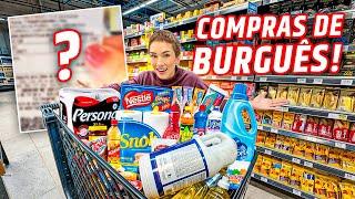 COMPRAS DE BURGUÊS NO SUPERMERCADO!