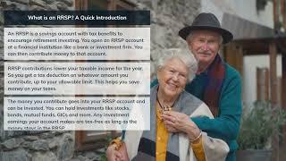 RRSP Basics,  How RRSPs Work