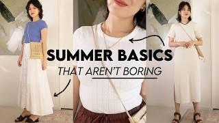 SUMMER WARDROBE BASICS That Aren't BORING! (How To Build Your Capsule)