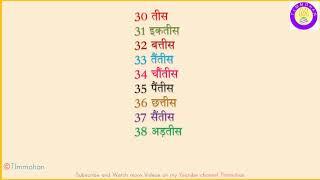 TLM  'Hindi Numbers'